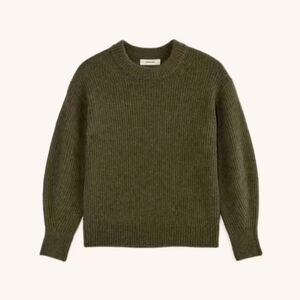 Everlane Olive Green Crewneck Sweater